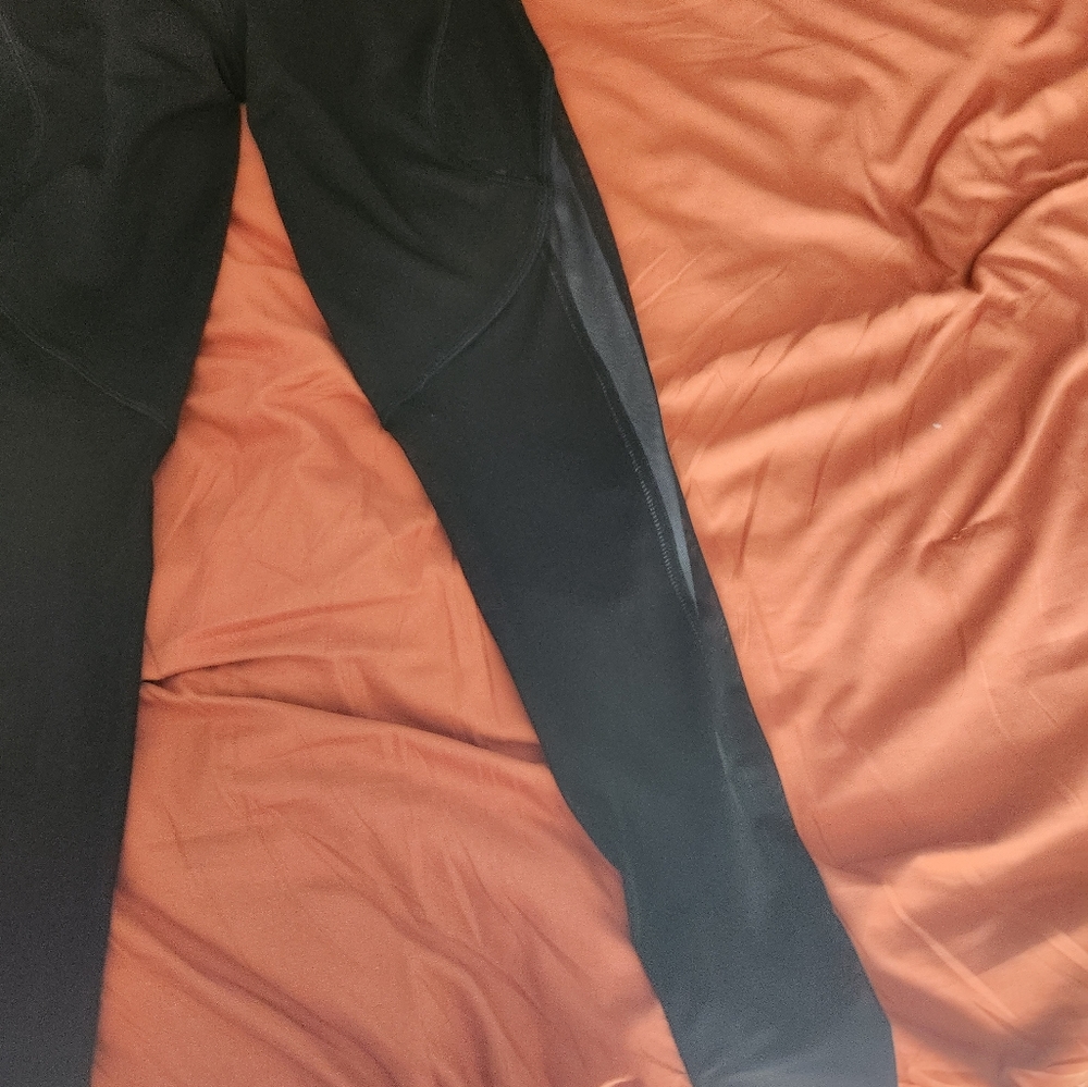 Black/white/mesh, leggings
